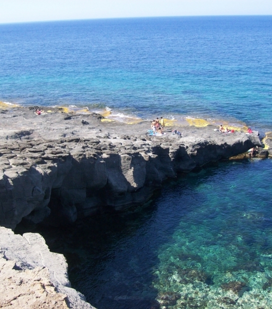 Crystal clear sea of karuscia