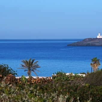 View of the Punta Spadillo lighthouse